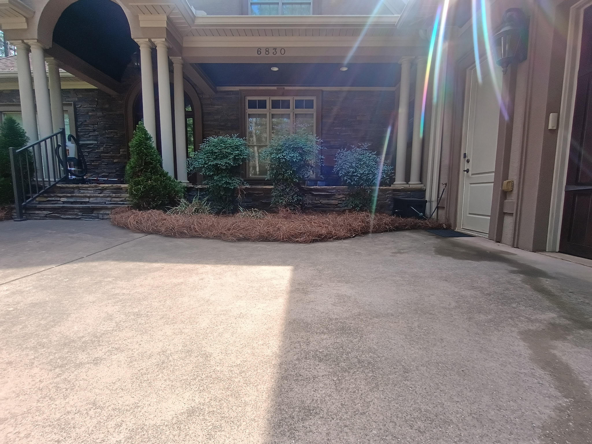 Beautifully landscaped front yard